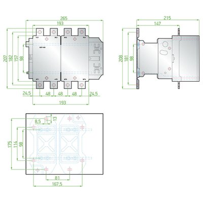 Stycznik, SCF400230 - schemat 2