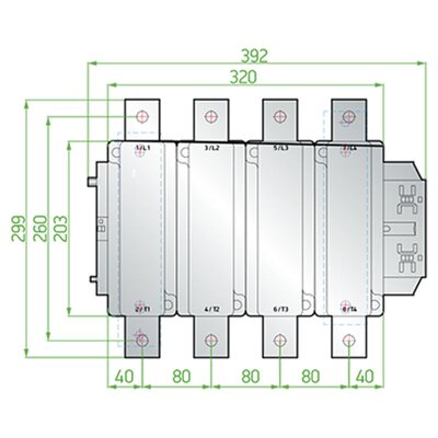 Stycznik, SCF630230 - schemat 1