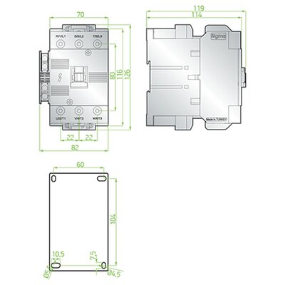 Stycznik, SCG050230 - schemat 2