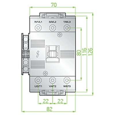 Stycznik, SCG050230 - schemat 1