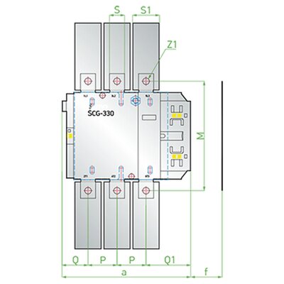 Stycznik, SCG265230 - schemat 1