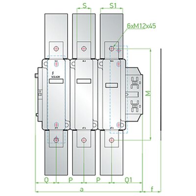 Stycznik, SCG800230 - schemat 1