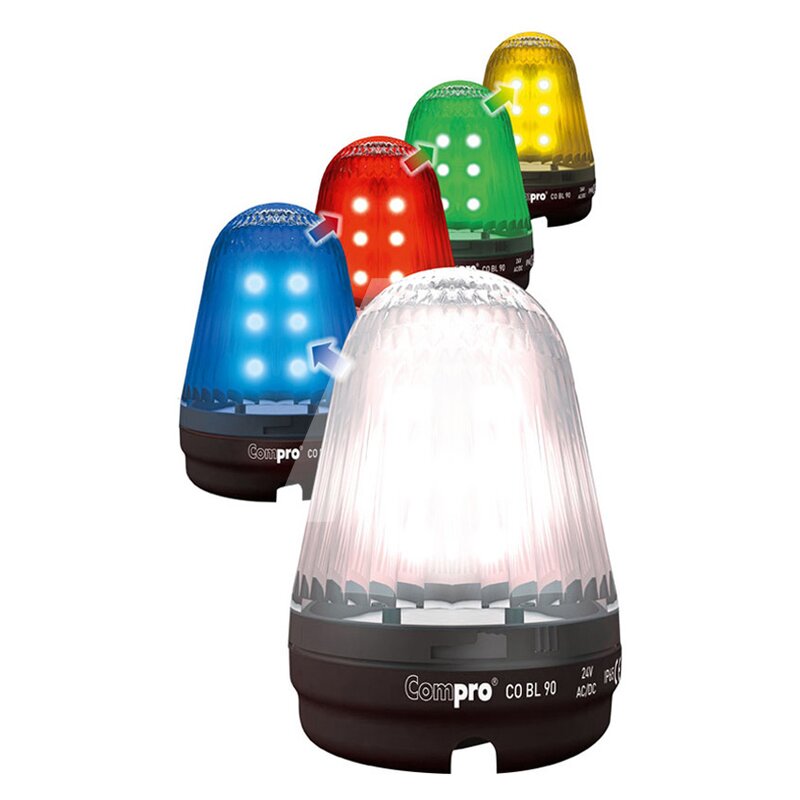 Sygnalizator optyczny LED seria COBL90, 24 V AC/DC, 4 kolory, IP65, COBL90RGBA2F
