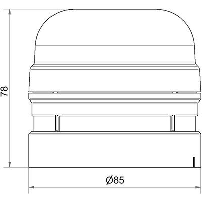 Sygnalizator akustyczny 110 dB, 12 / 24 V AC / DC, 161, 16170070 - schemat