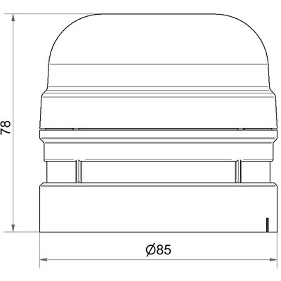 Sygnalizator akustyczny 110 dB, 115 / 230 V AC, 161, 16170060 - schemat