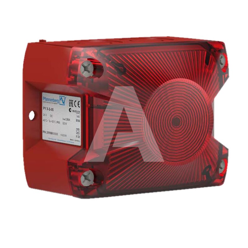 Sygnalizator optyczny PY X-S-05, czerwony, palnik ksenonowy, 230 V AC, IP66, 21510105000
