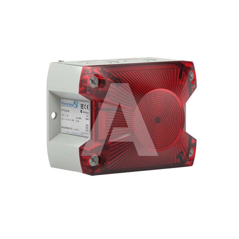Sygnalizator optyczny PY X-S-05, czerwony, palnik ksenonowy, 230 V AC, IP66, 21510105055