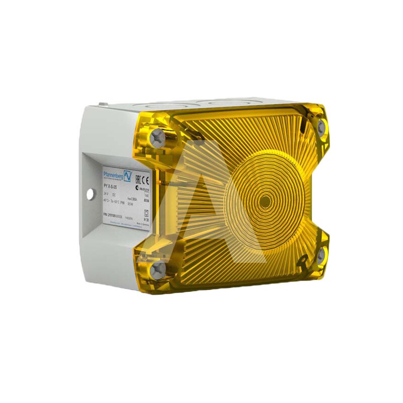 Sygnalizator optyczny PY X-S-05, żółty, palnik ksenonowy, 24 V DC, IP66, 21510803055