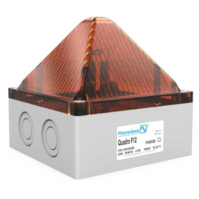 Sygnalizator optyczny pomarańczowy, Quadro F12-SIL, 24 V DC, 21041804601