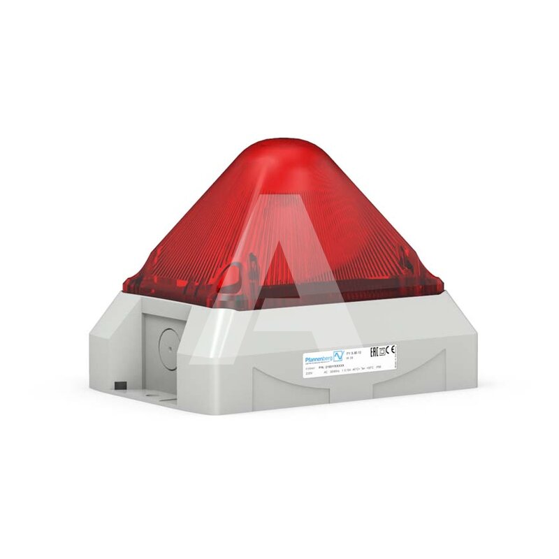 Sygnalizator optyczny PY X-M-10, czerwony, palnik ksenonowy, 230 V AC, IP66, 21551105055