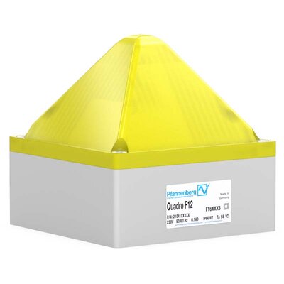 Sygnalizator optyczny Quadro F12, żółty, palnik ksenonowy, 230 V AC, IP66/67, 21041103000