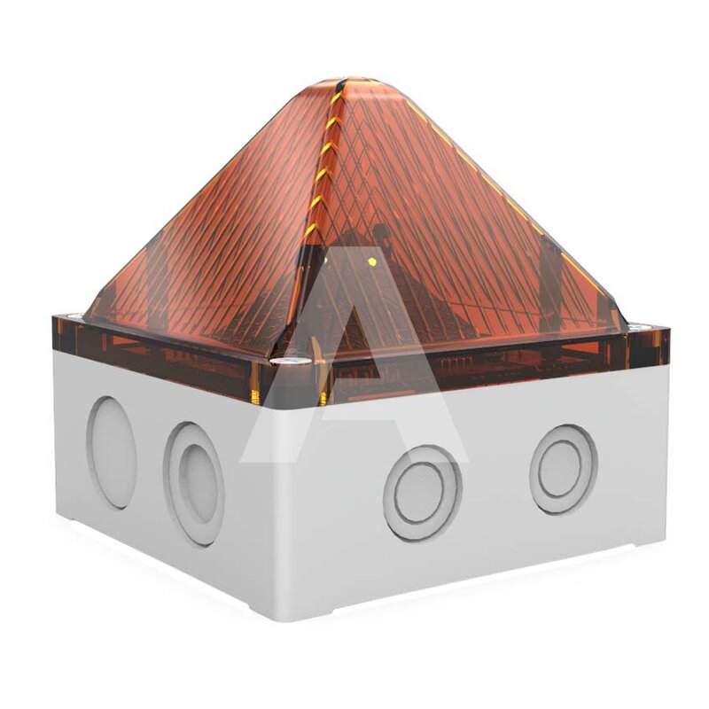 Sygnalizator optyczny QUADRO LED-HI, pomarańczowy, LED, 230 V AC/DC, IP67, 21108644000