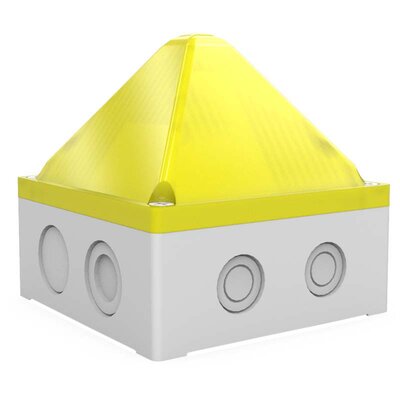 Sygnalizator optyczny QUADRO LED-HI, żółty, LED, 230 V AC/DC, IP67, 21108643000