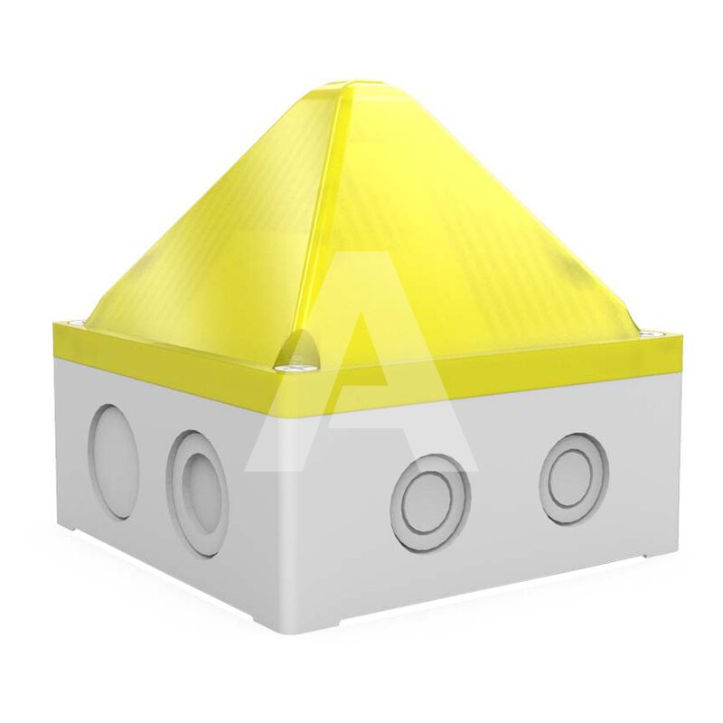 Sygnalizator optyczny QUADRO LED-HI, żółty, LED, 230 V AC/DC, IP67, 21108643000