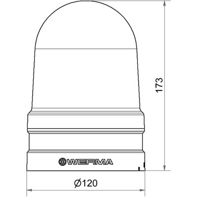 Sygnalizator optyczny 262, przezroczysty, LED, 115 - 230 V AC, IP66, 26244060 - schemat