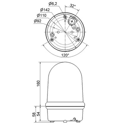 Sygnalizator optyczny, 88323075 - schmat