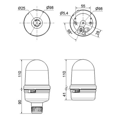 Sygnalizator optyczny, 88553075 - schemat