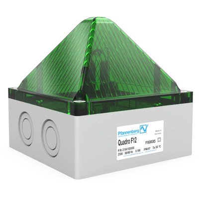 Sygnalizator optyczny Quadro F12, zielony, palnik ksenonowy, 115 V AC, IP66/67, 21041166000