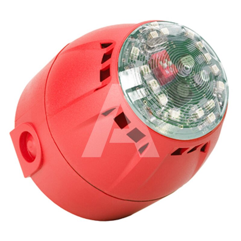 Sygnalizator optyczno-akustyczny Chiasso Razor, biały LED, 100 dB, 39 tonów, 9-28 V DC, IP65, CH100AVCLDR