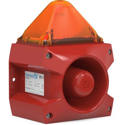 Sygnalizator optyczno-akustyczny PA X 5-05, pomarańczowy palnik ksenonowy, 105 dB, 80 tonów, 115 V AC, IP66, 23351154000