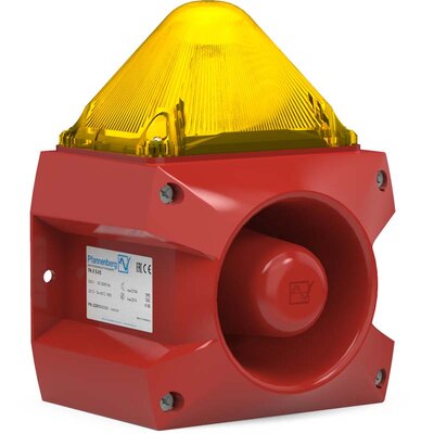Sygnalizator optyczno-akustyczny PA X 5-05, żółty palnik ksenonowy, 105 dB, 80 tonów, 115 V AC, IP66, 23351153000