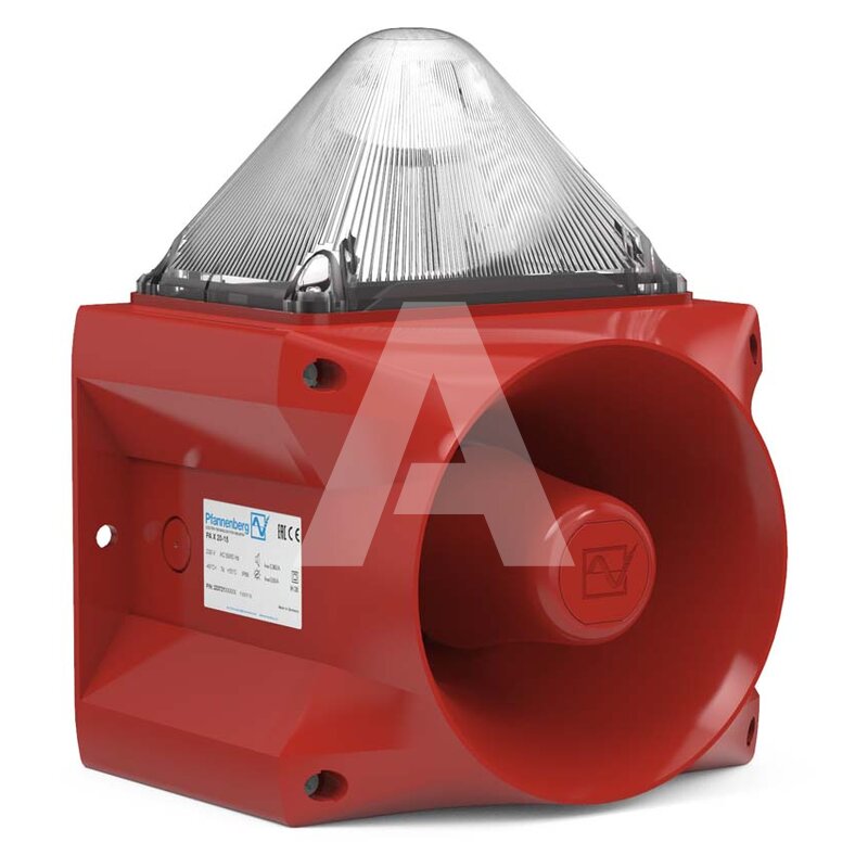 Sygnalizator optyczno-akustyczny PA X 20-15, biały palnik ksenonowy, 120 dB, 80 tonów, 115 V AC, IP66, 23372151000