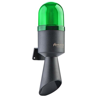 Sygnalizator optyczno-akustyczny SNT-B71, zielony LED, 112 dB, 10 tonów, 12-24 V AC/DC, IP65, SNT-B711-2