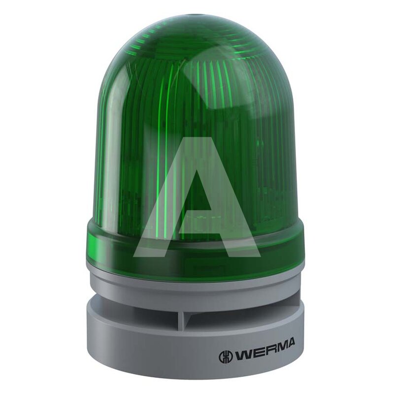 Sygnalizator optyczno-akustyczny 461, zielony LED, 110 dB, 10 tonów, 12-24 V AC/DC, IP66, 46122070