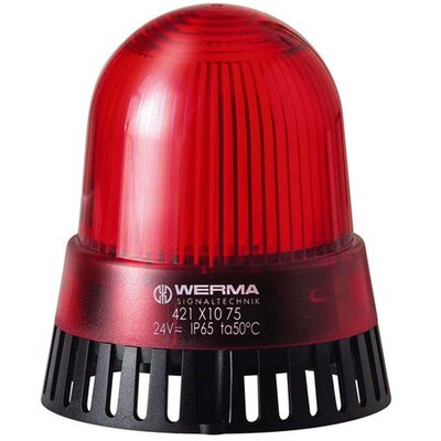 Sygnalizator optyczno-akustyczny 420, czerwony LED, 92 dB, 2 tony, 24 V AC/DC, IP65, 42011075 / PRODUKT WYCOFANY Z OFERTY