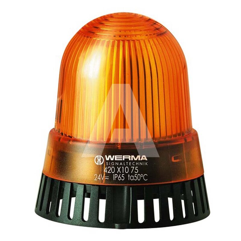 Sygnalizator optyczno-akustyczny 420, żółty LED, 92 dB, 2 tony, 115 V AC, IP65, 42031067 / PRODUKT WYCOFANY Z OFERTY