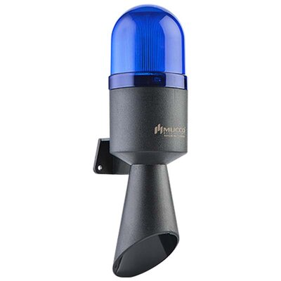 Sygnalizator optyczno-akustyczny SNT-B71, niebieski LED, 112 dB, 10 tonów, 40-260 V AC/DC, IP65, SNT-B712-4