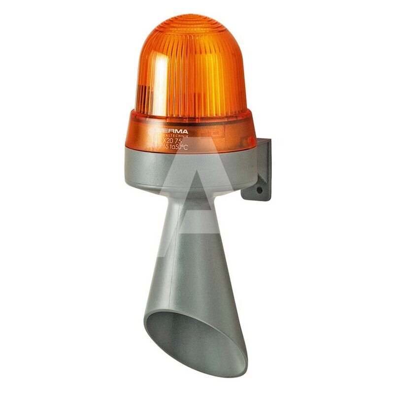 Sygnalizator optyczno-akustyczny 424, żółty LED, 98 dB, 1 ton, 230 V AC, IP65, 42432068