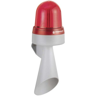 Sygnalizator optyczno-akustyczny 435, czerwony LED, 108 dB, 1 ton, 24 V AC/DC, IP65, 43510075