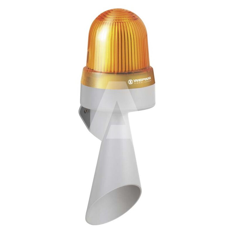 Sygnalizator optyczno-akustyczny 434, żółty LED, 108 dB, 1 ton, 24 V AC/DC, IP65, 43430075