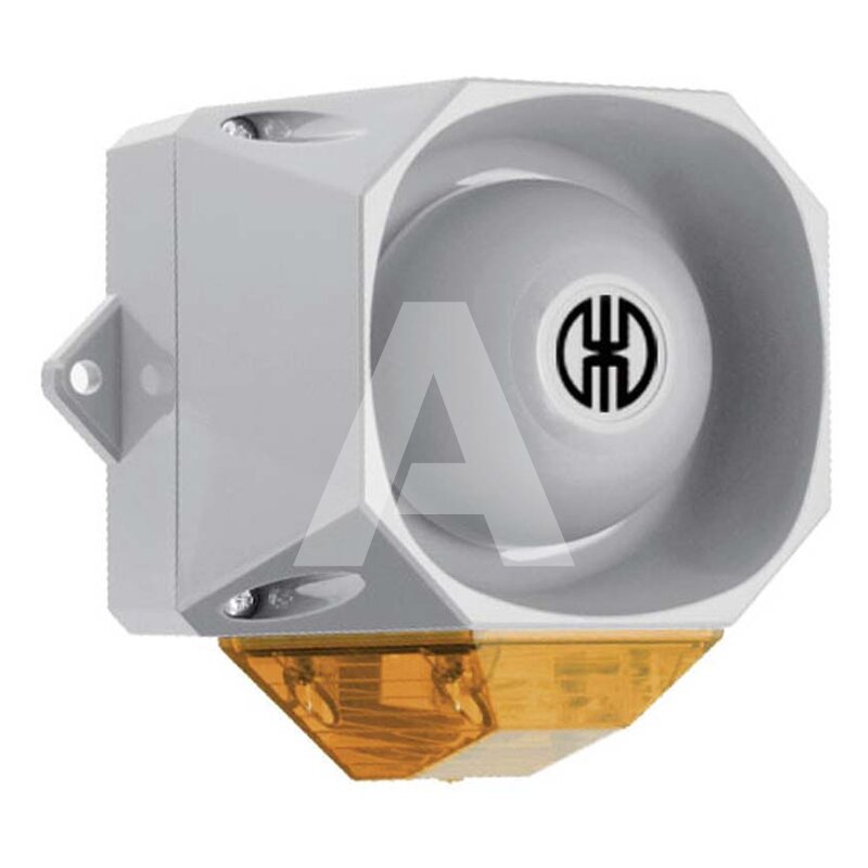 Sygnalizator optyczno-akustyczny 439, żółty palnik ksenonowy, 105 dB, 32 tonów, 9-60 V DC, IP66, 43913055