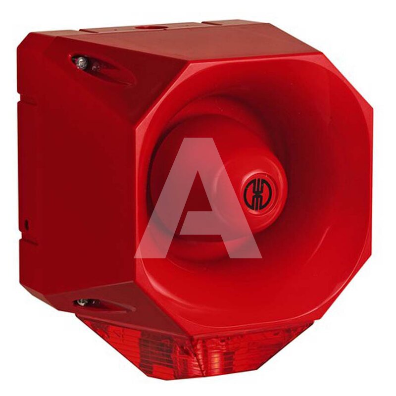 Sygnalizator optyczno-akustyczny 442, czerwony palnik ksenonowy, 120 dB, 42 tonów, 115-230 V AC, IP66, 44201068