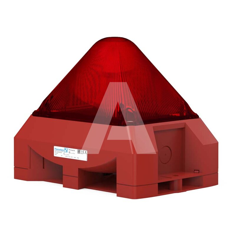 Sygnalizator optyczno-akustyczny PY X-LA, czerwony palnik ksenonowy, 100 dB, 8 tonów, 24 V DC, IP66, 21565805000