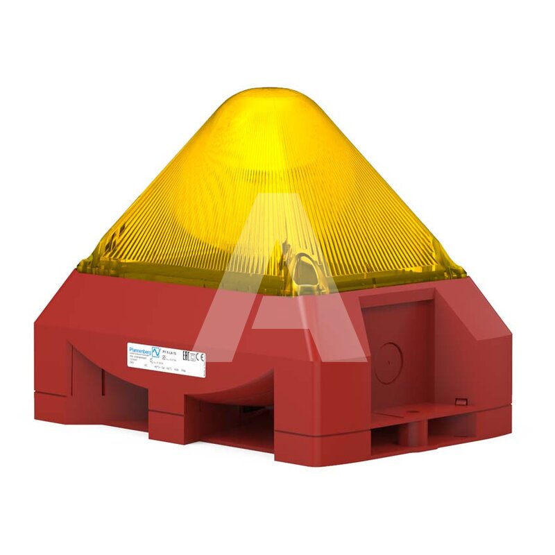Sygnalizator optyczno-akustyczny PY X-LA, żółty palnik ksenonowy, 100 dB, 8 tonów, 230 V AC, IP66, 21565103000