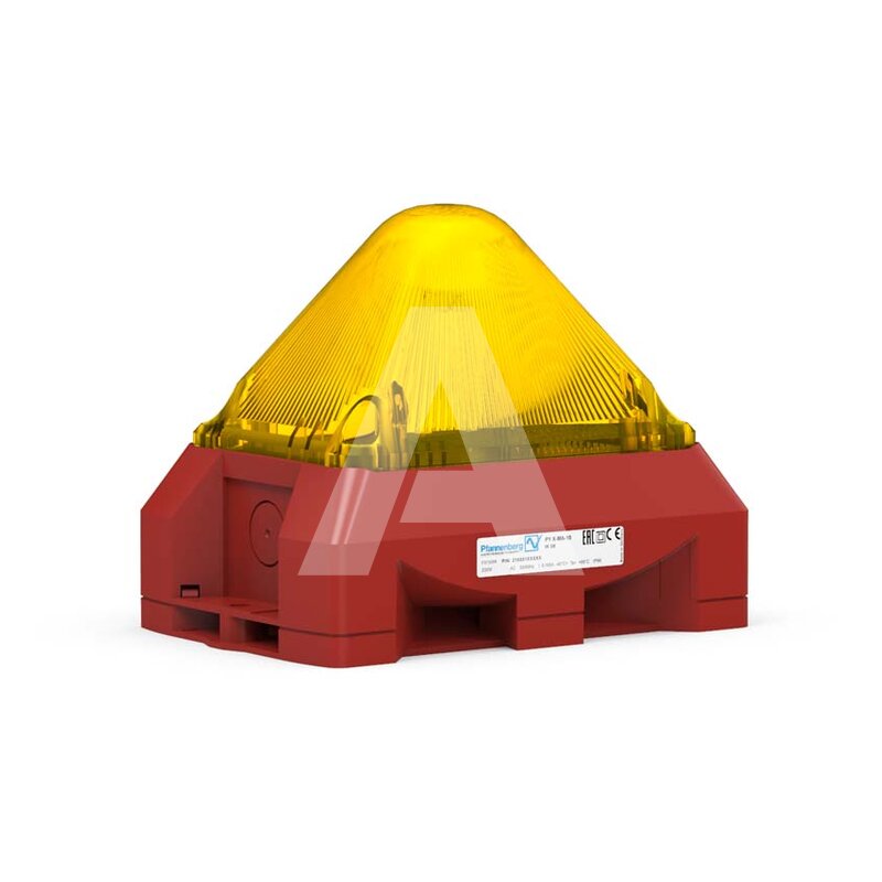 Sygnalizator optyczno-akustyczny PY X-MA-10, żółty palnik ksenonowy, 100 dB, 8 tonów, 230 V AC, IP66, 21555103000