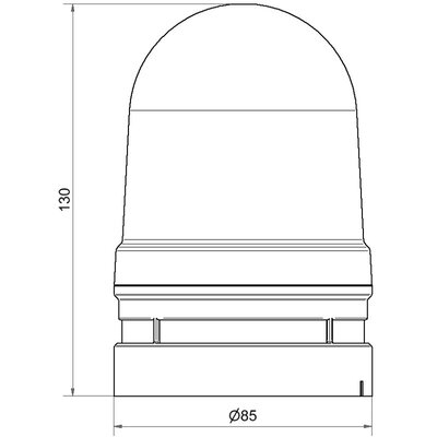 Sygnalizator optyczno - akustyczny 461, niebieski LED, 110 dB, 10 tonów, 12 - 24 V AC / DC, IP66, 46151070 - schemat