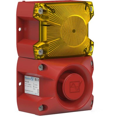Sygnalizator optyczno-akustyczny PA X 1-05, żółty palnik ksenonowy, 100 dB, 80 tonów, 230 V AC, IP66, 23311103000