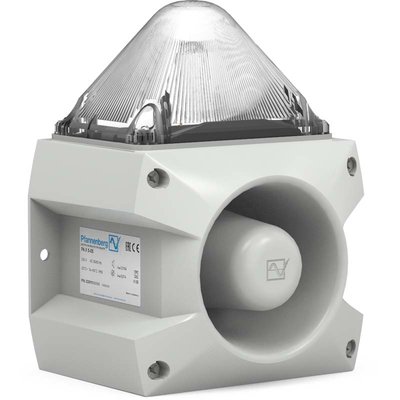 Sygnalizator optyczno-akustyczny PA X 5-05, biały palnik ksenonowy, 105 dB, 80 tonów, 230 V AC, IP66, 23351101055