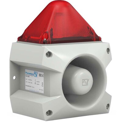 Sygnalizator optyczno-akustyczny PA X 5-05, czerwony palnik ksenonowy, 105 dB, 80 tonów, 230 V AC, IP66, 23351105055