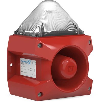 Sygnalizator optyczno-akustyczny PA X 5-05, biały palnik ksenonowy, 105 dB, 80 tonów, 115 V AC, IP66, 23351151000