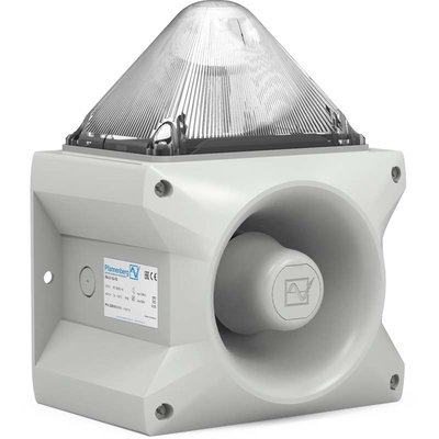 Sygnalizator optyczno-akustyczny PA X 10-10, biały palnik ksenonowy, 110 dB, 80 tonów, 230 V AC, IP66, 23361101055