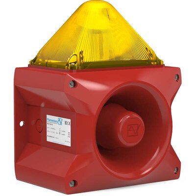 Sygnalizator optyczno-akustyczny PA X 10-10, żółty palnik ksenonowy, 110 dB, 80 tonów, 115 V AC, IP66, 23361153000