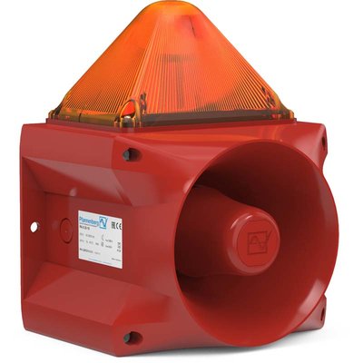 Sygnalizator optyczno-akustyczny PA X 20-15, pomarańczowy palnik ksenonowy, 120 dB, 80 tonów, 115 V AC, IP66, 23372154000
