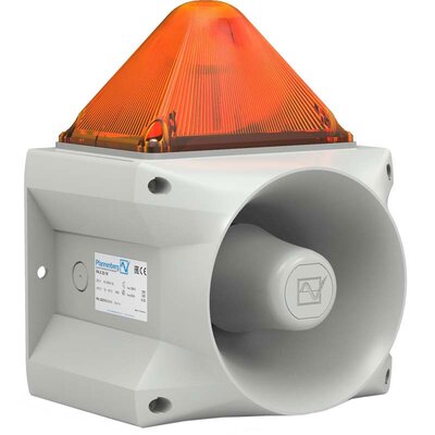 Sygnalizator optyczno-akustyczny PA X 20-15, pomarańczowy palnik ksenonowy, 120 dB, 80 tonów, 115 V AC, IP66, 23372154055