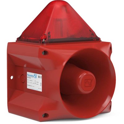 Sygnalizator optyczno-akustyczny PA X 20-15, czerwony palnik ksenonowy, 120 dB, 80 tonów, 230 V AC, IP66, 23372105000