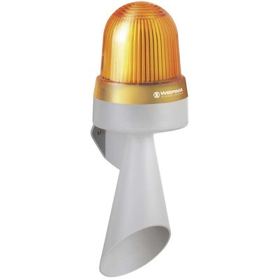 Sygnalizator optyczno-akustyczny 434, żółty LED, 108 dB, 1 ton, 115/230 V AC, IP65, 43430060